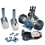 Wholesale DLE 120CC TWIN UAV ENGINE WITH 14V 80W/180W POWER GENERATOR SYSTEM for RC Fixed-Wing Airplane Model